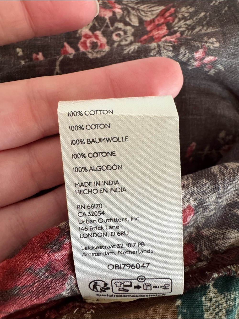 Free People Mixed Floral Patchwork Button-Down in Multi Colors - Picture 5 of 6